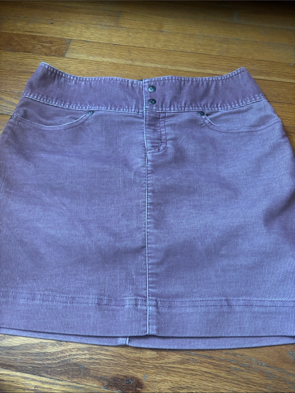 Athleta Dusty Mauve Corduroy Mini Skirt